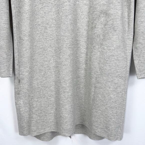 J Crew Women's Juliette Wool Blend Collarless Sweater Blazer Small Heather Gray - Picture 9 of 16